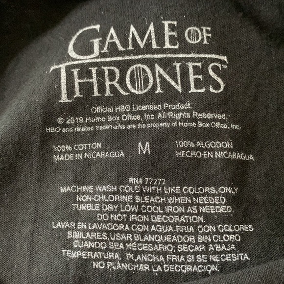 Game of Thrones T-Shirt Size Medium, good condition - Picture 3 of 3